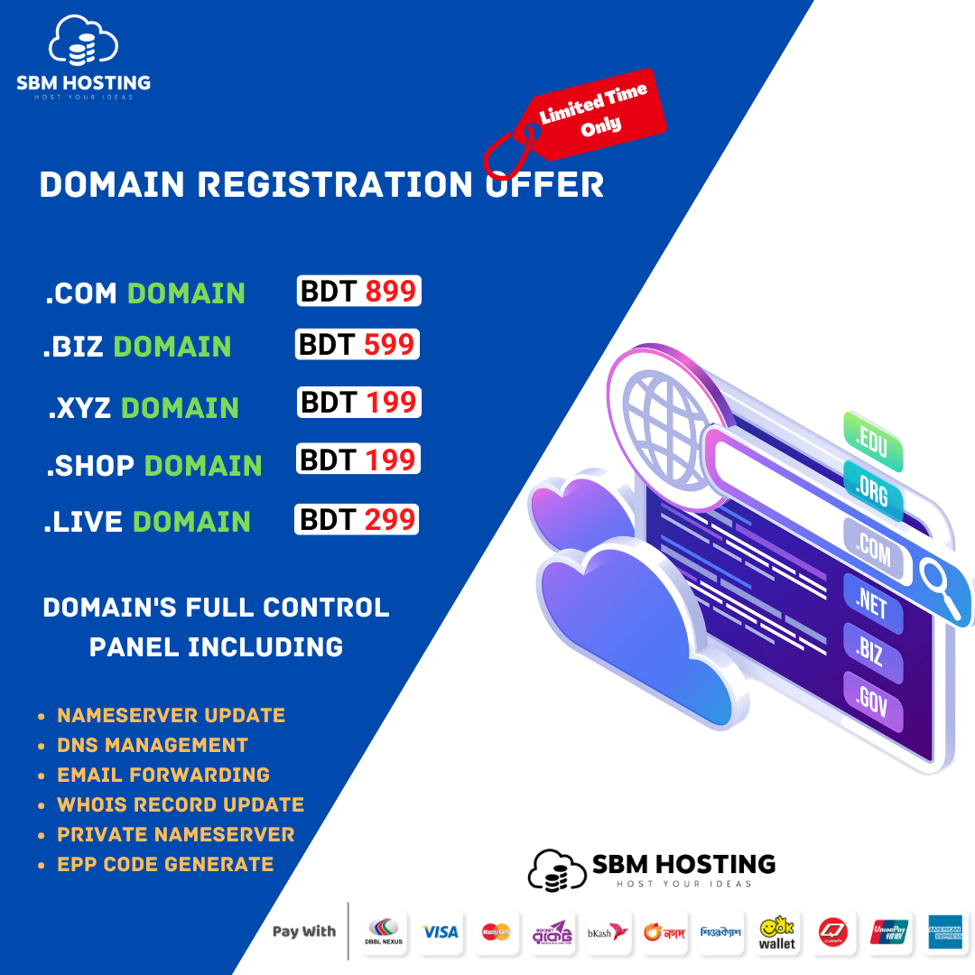 Cheap COM Domain in Bangladesh